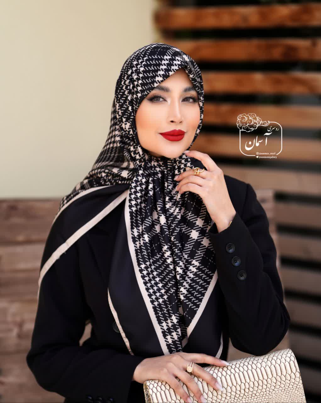 روسری مجلسی توییل قواره ۱۲۰ وینتیج R1117